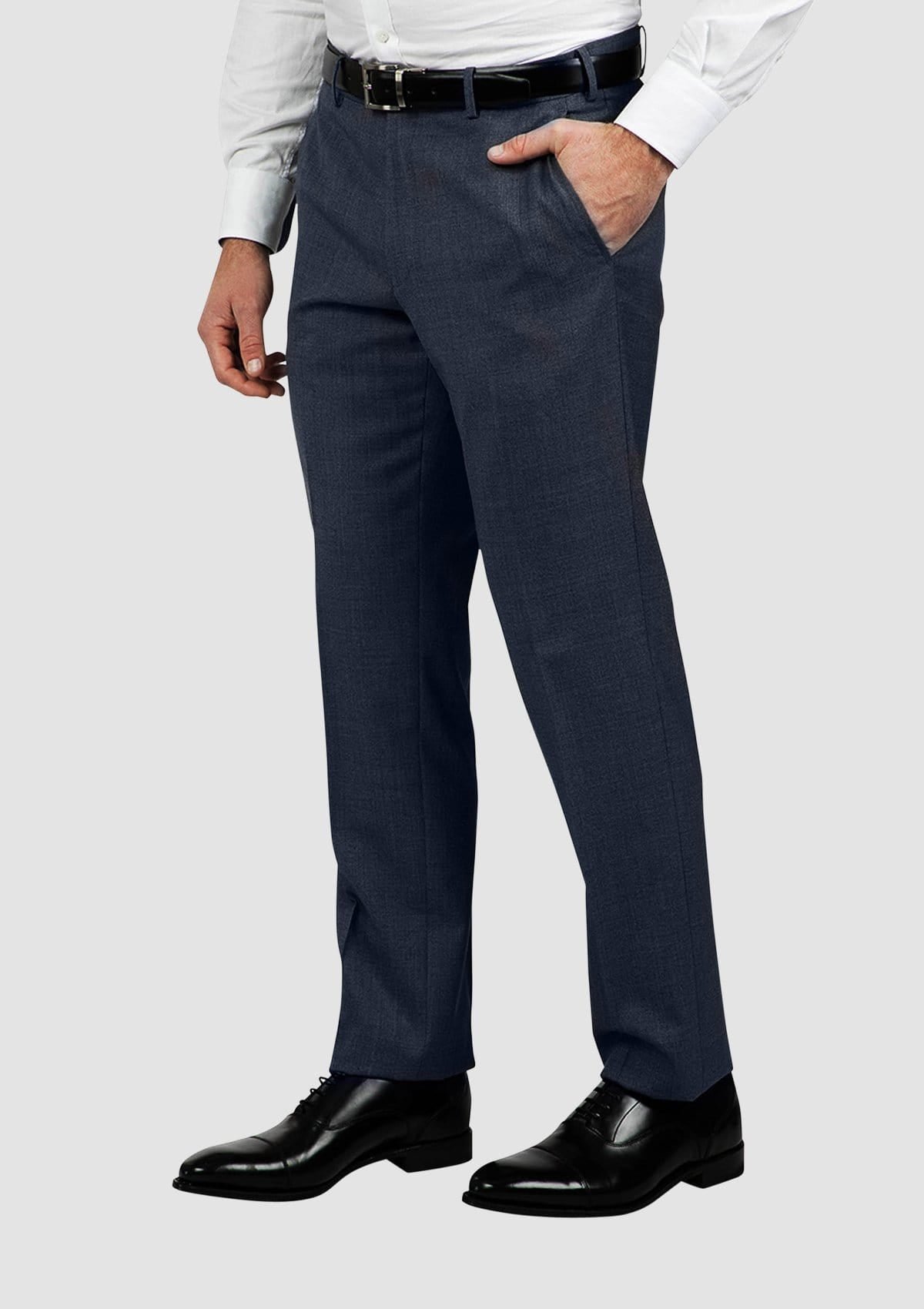 cambridge classic fit jett trouser in blue fcg280
